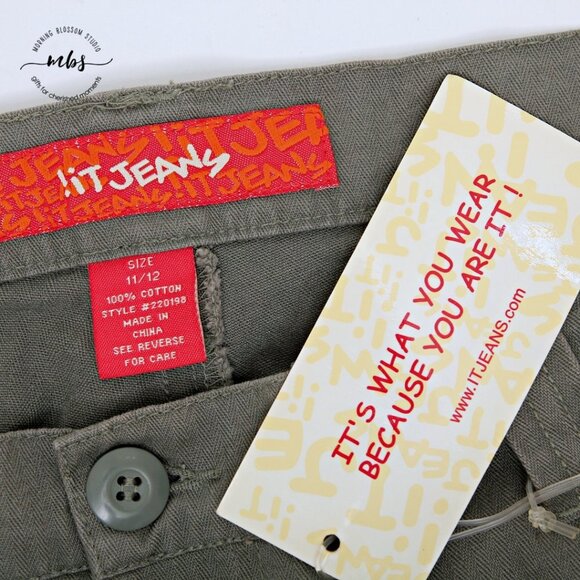 NWT !It Jeans Beads Studded High Rise Jeweled Wide Leg Drawstring Pants - Picture 9 of 11